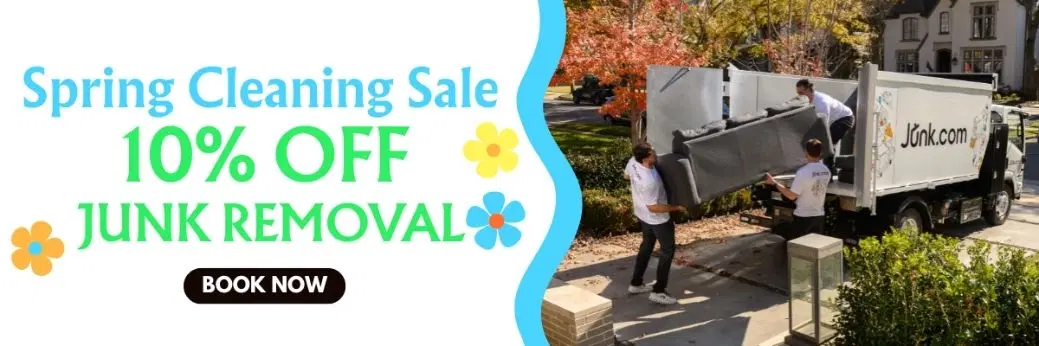Get 10% off your Spring Cleaning Junk removal job by mentioning this ad.